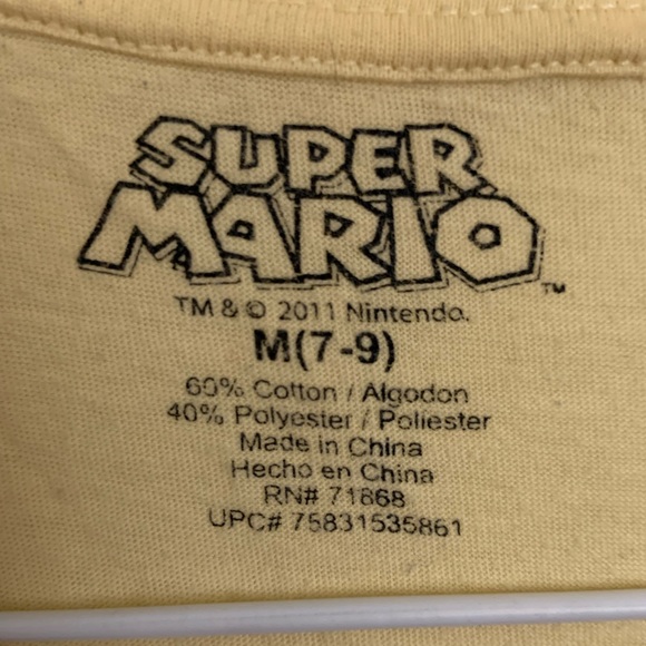 Pastel Yellow Super Mario Tee - Picture 5 of 5